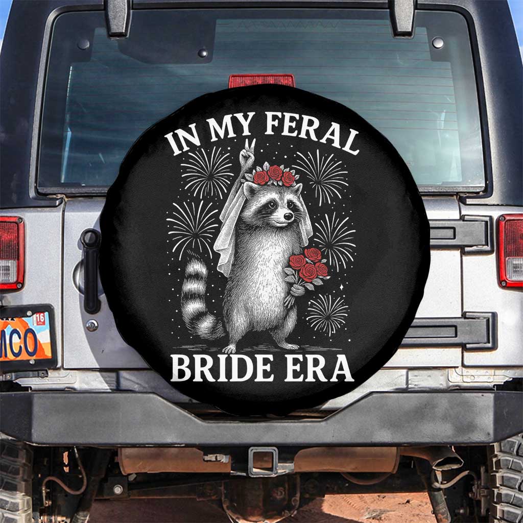 In My Feral Bride Era Spare Tire Cover Funny Raccoon Lovers - Wonder Print Shop