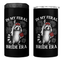 In My Feral Bride Era 4 in 1 Can Cooler Tumbler Funny Raccoon Lovers - Wonder Print Shop