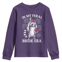 In My Feral Bride Era Youth Sweatshirt Funny Raccoon Lovers - Wonder Print Shop