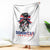 Dominican Girl Throw Blanket Messy Bun Caribbean Dominican Republic DR Flag - Wonder Print Shop