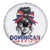 Dominican Girl Spare Tire Cover Messy Bun Caribbean Dominican Republic DR Flag - Wonder Print Shop