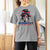 Dominican Girl T Shirt For Women Messy Bun Caribbean Dominican Republic DR Flag - Wonder Print Shop