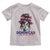 Dominican Girl Toddler T Shirt Messy Bun Caribbean Dominican Republic DR Flag - Wonder Print Shop