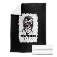 Dominican American Woman Throw Blanket Yes Im Both Of Them