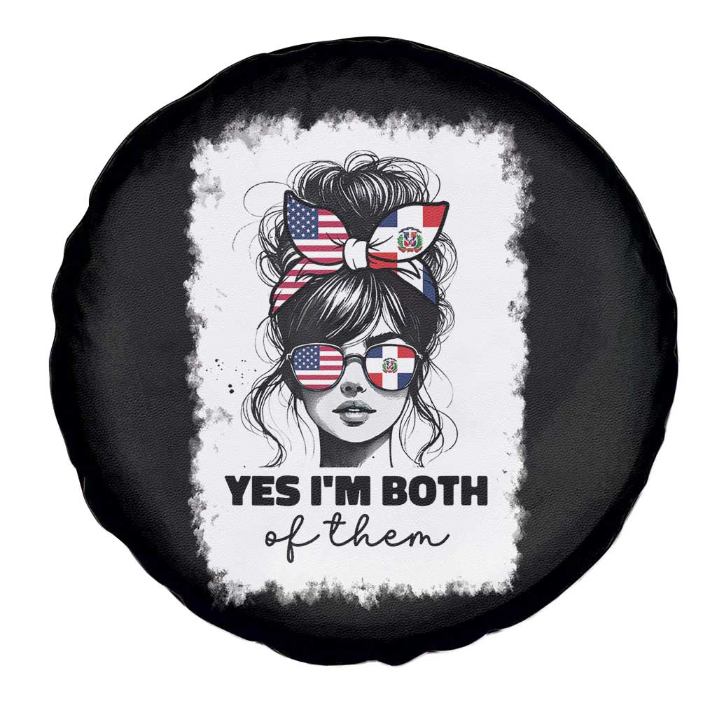 Dominican American Woman Spare Tire Cover Yes Im Both Of Them