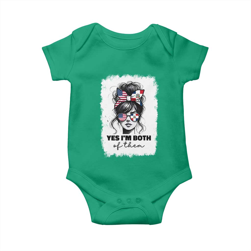 Dominican American Woman Baby Onesie Yes Im Both Of Them