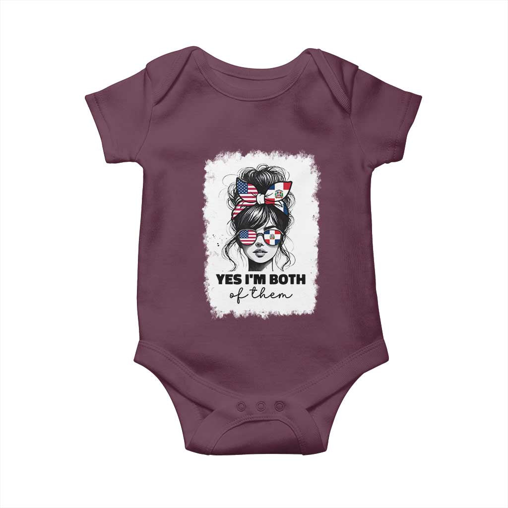 Dominican American Woman Baby Onesie Yes Im Both Of Them