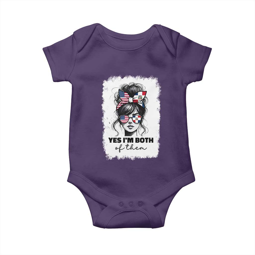 Dominican American Woman Baby Onesie Yes Im Both Of Them