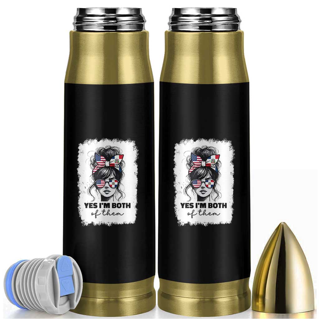 Dominican American Woman Bullet Tumbler Yes Im Both Of Them