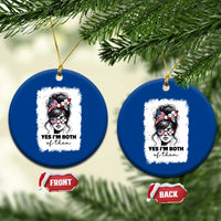Dominican American Woman Ceramic Ornament Yes Im Both Of Them