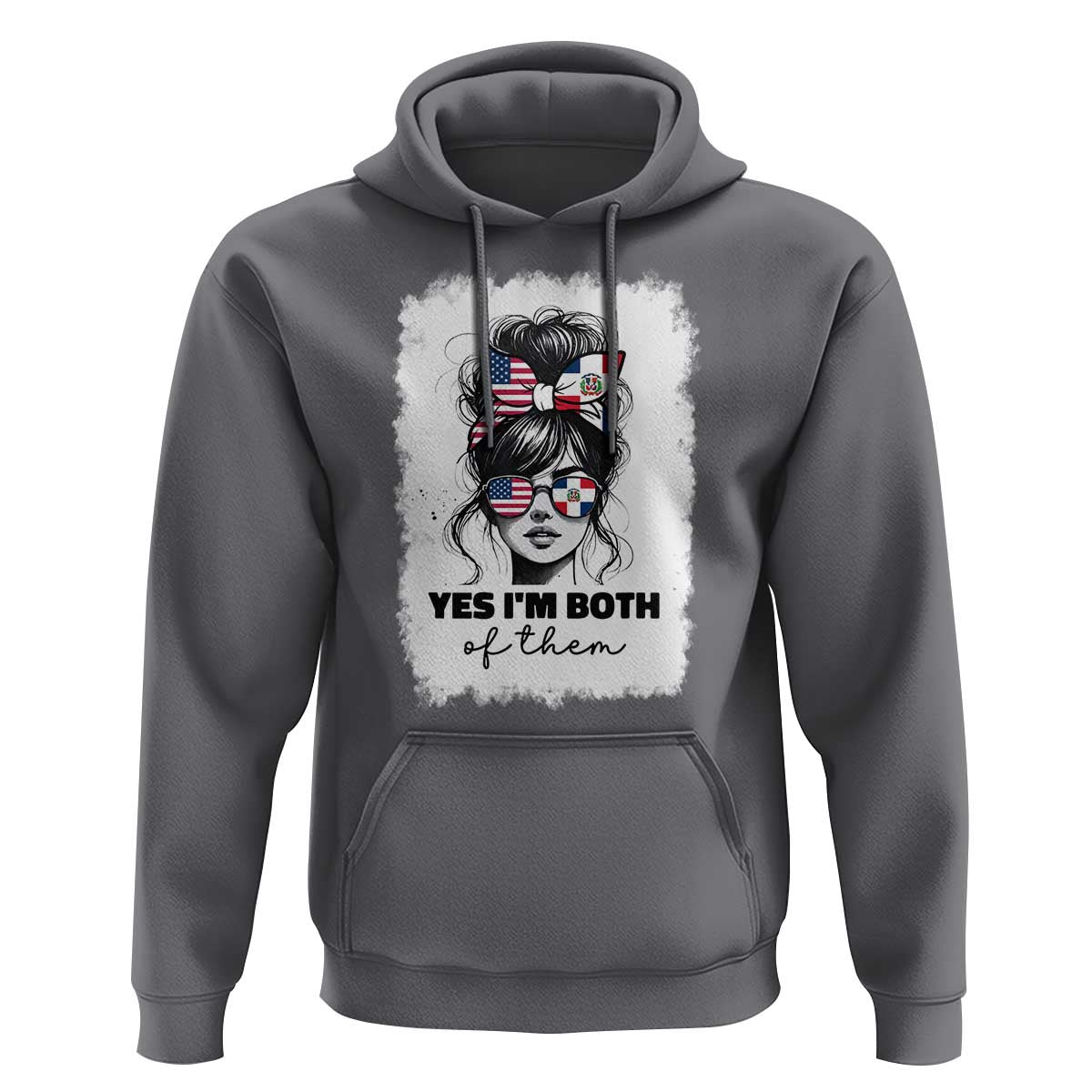 Dominican American Woman Hoodie Yes Im Both Of Them