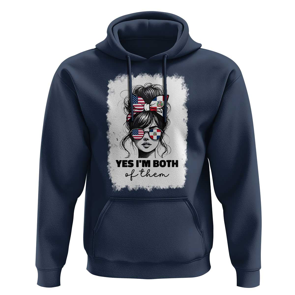 Dominican American Woman Hoodie Yes Im Both Of Them