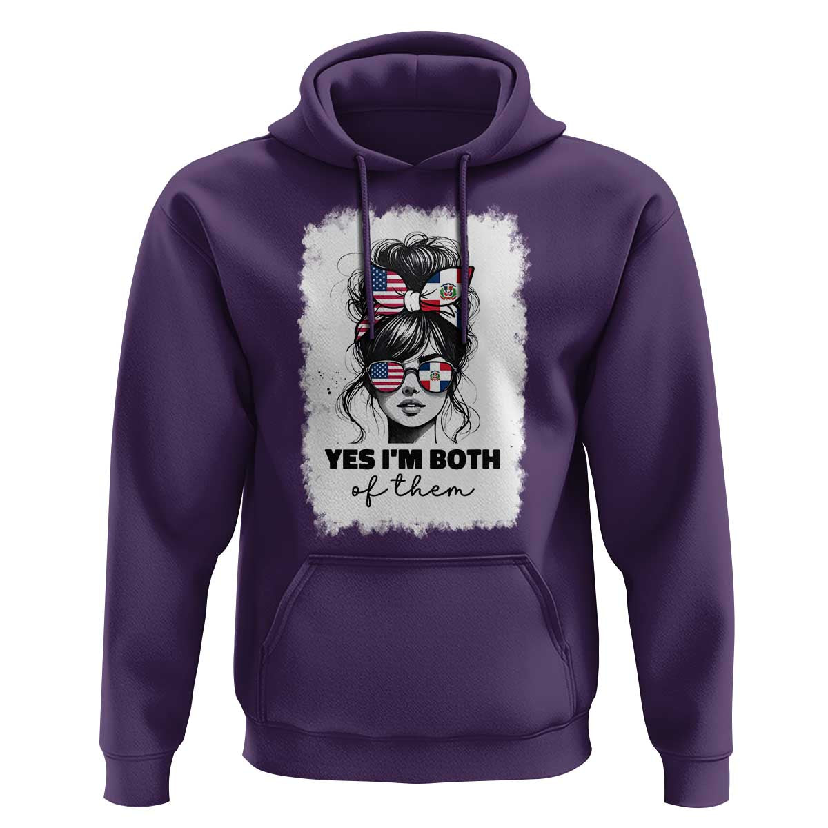 Dominican American Woman Hoodie Yes Im Both Of Them