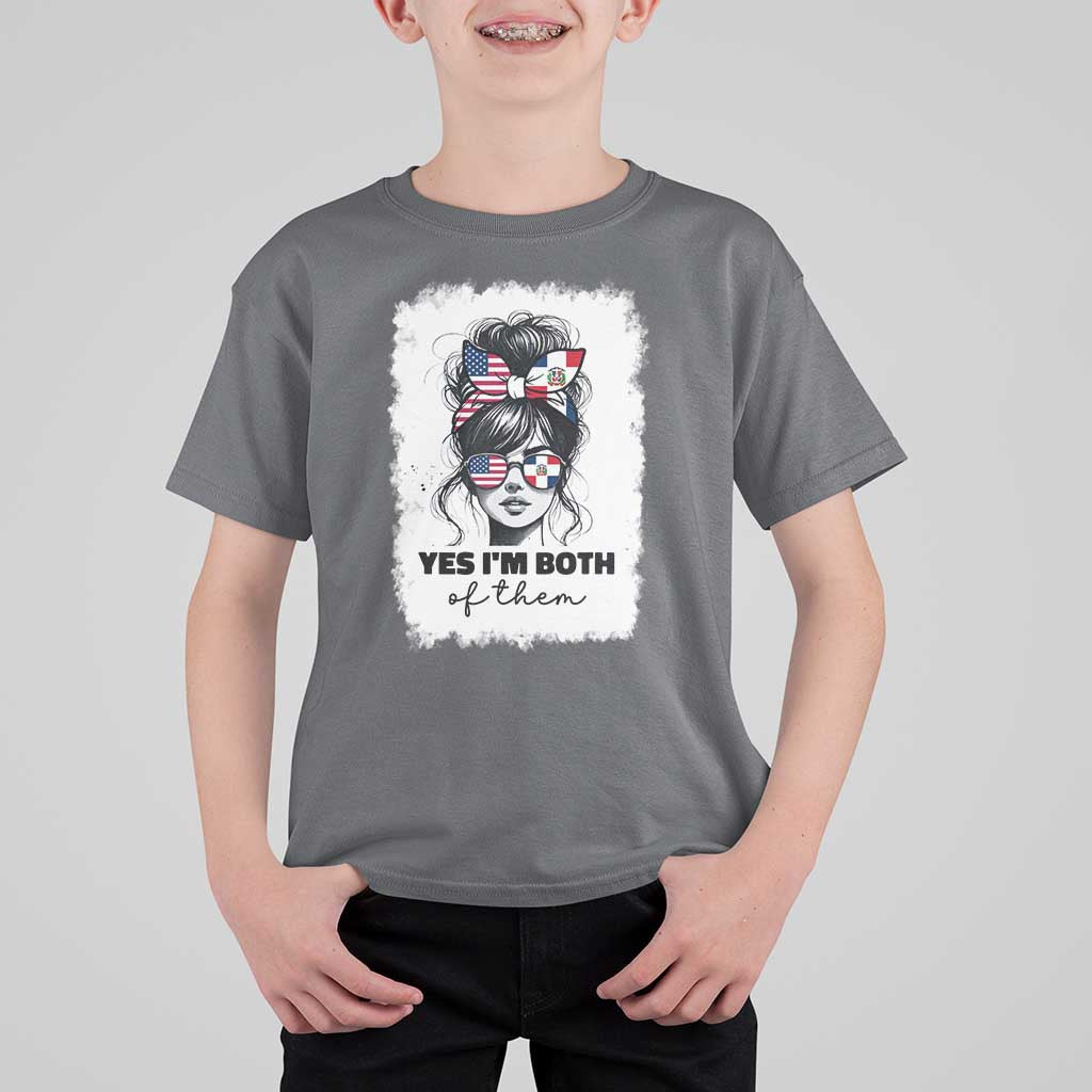 Dominican American Woman T Shirt For Kid Yes Im Both Of Them