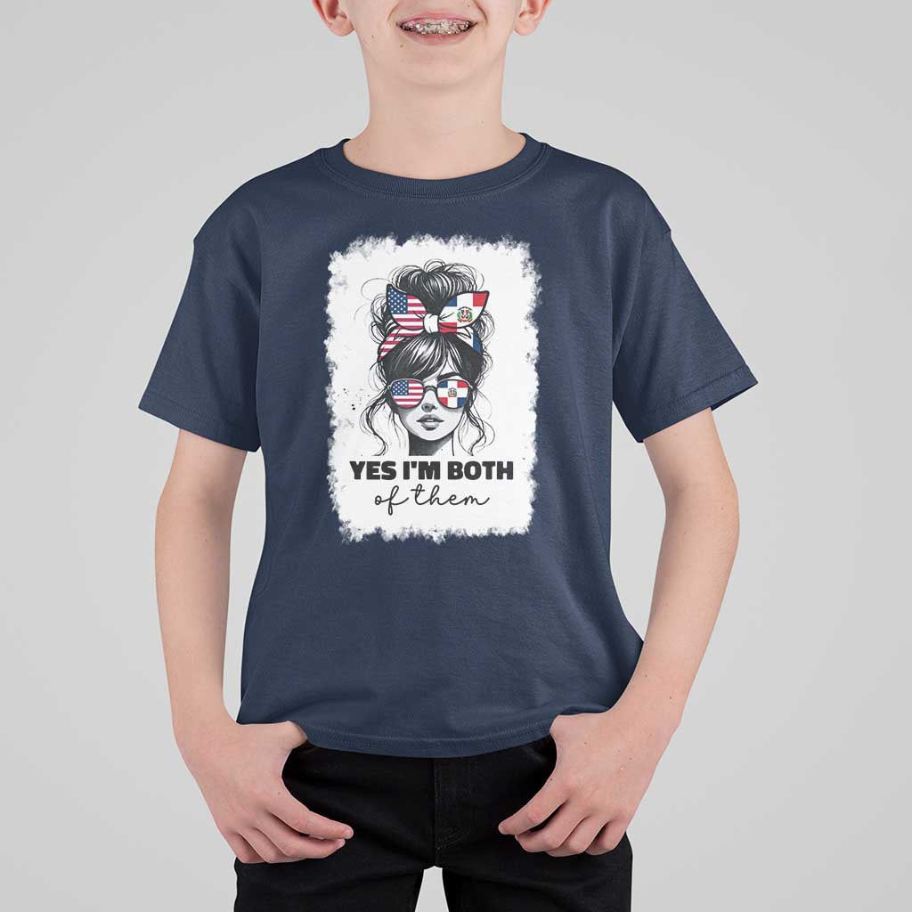 Dominican American Woman T Shirt For Kid Yes Im Both Of Them