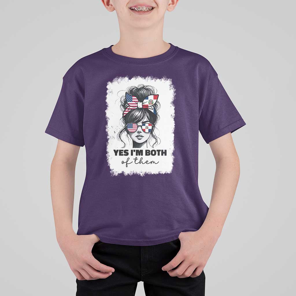 Dominican American Woman T Shirt For Kid Yes Im Both Of Them
