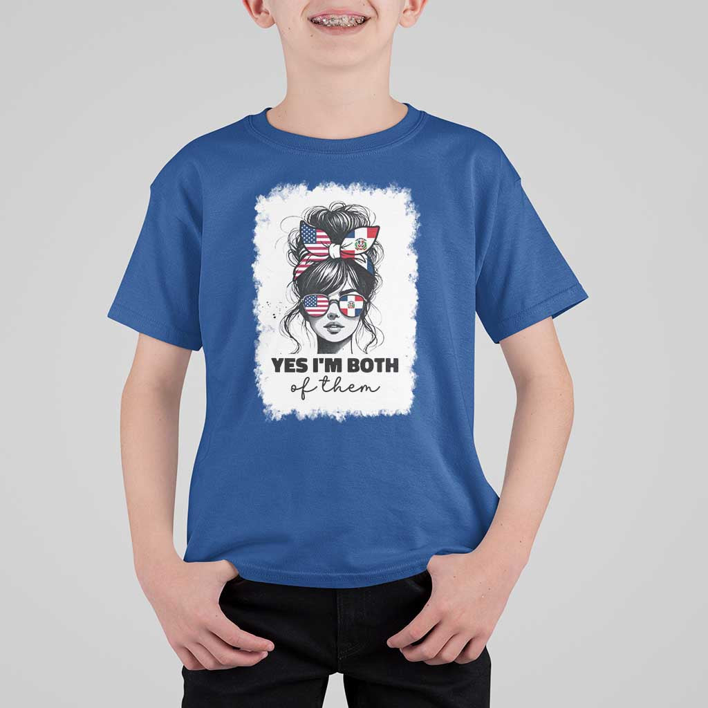Dominican American Woman T Shirt For Kid Yes Im Both Of Them
