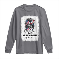 Dominican American Woman Long Sleeve Shirt Yes Im Both Of Them