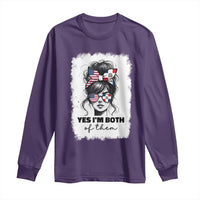 Dominican American Woman Long Sleeve Shirt Yes Im Both Of Them