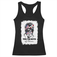 Dominican American Woman Racerback Tank Top Yes Im Both Of Them