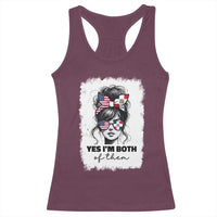 Dominican American Woman Racerback Tank Top Yes Im Both Of Them