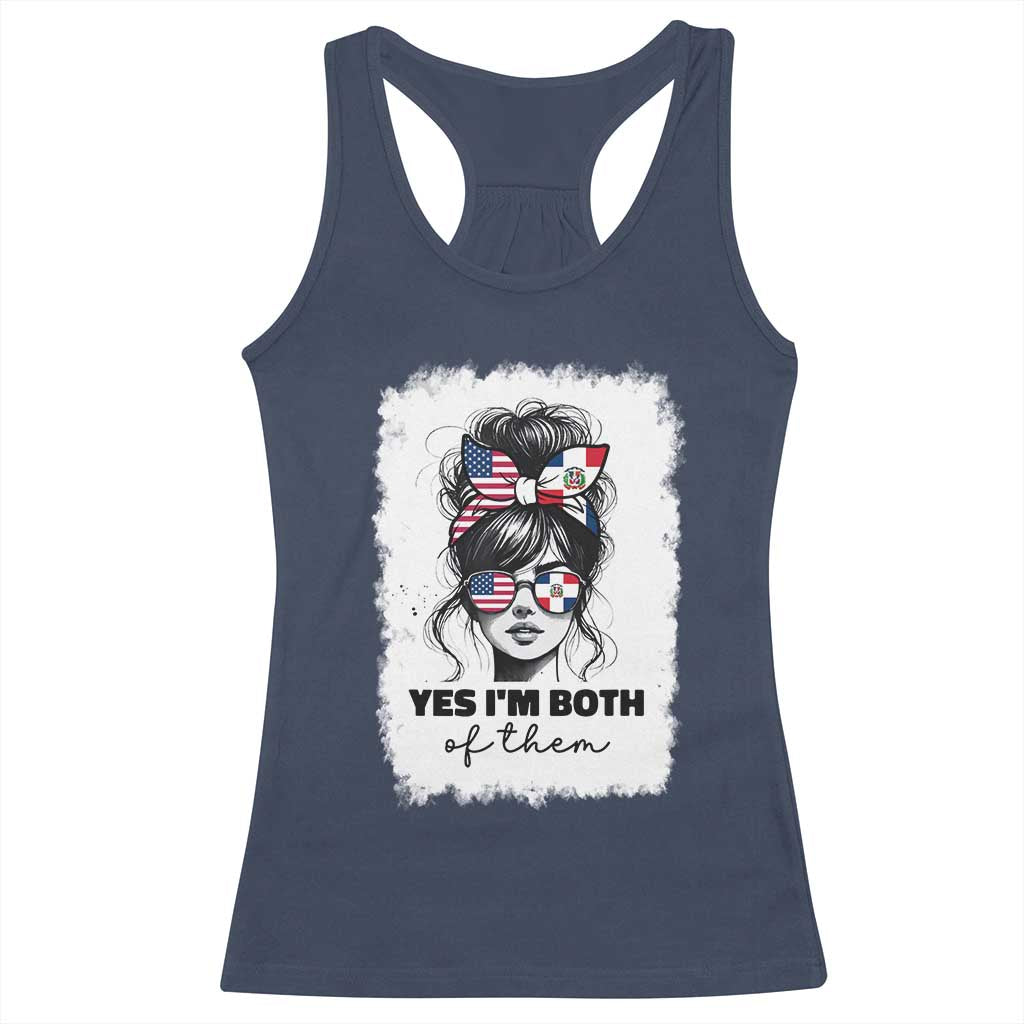 Dominican American Woman Racerback Tank Top Yes Im Both Of Them