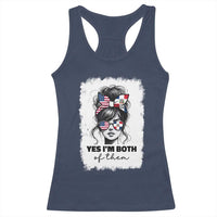 Dominican American Woman Racerback Tank Top Yes Im Both Of Them