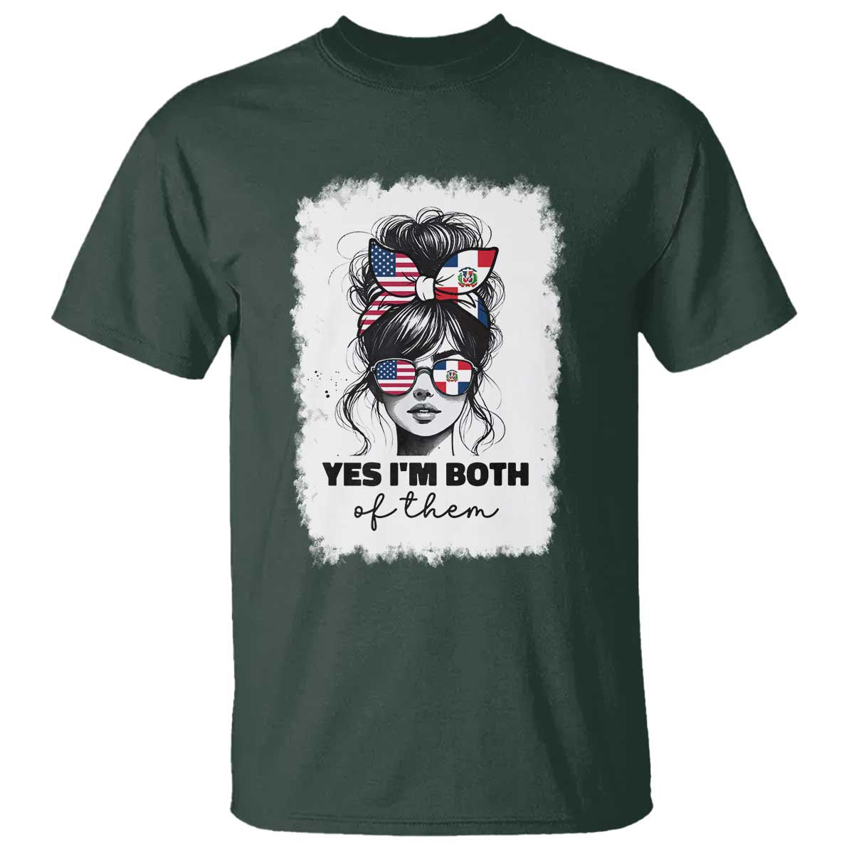 Dominican American Woman T Shirt Yes Im Both Of Them