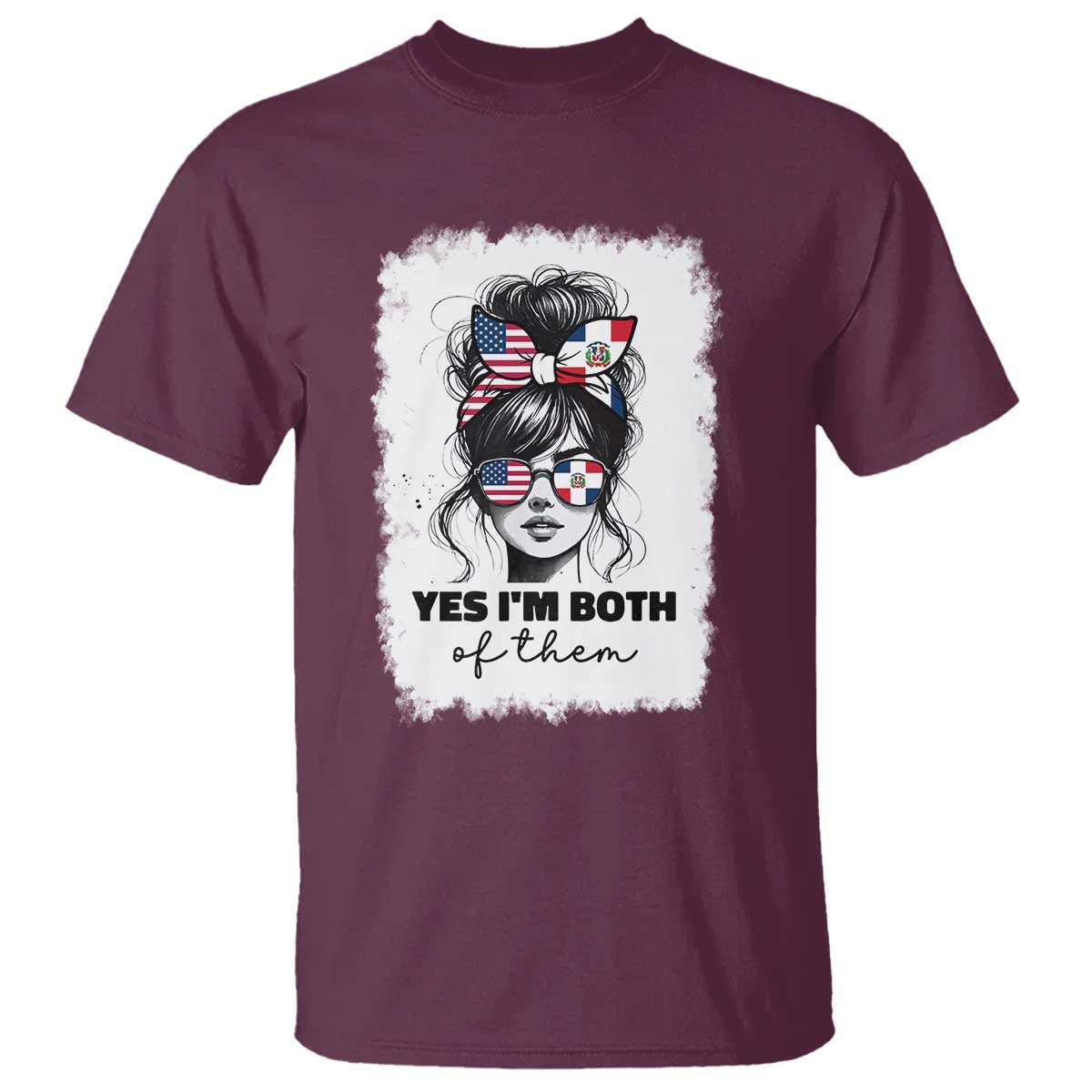 Dominican American Woman T Shirt Yes Im Both Of Them