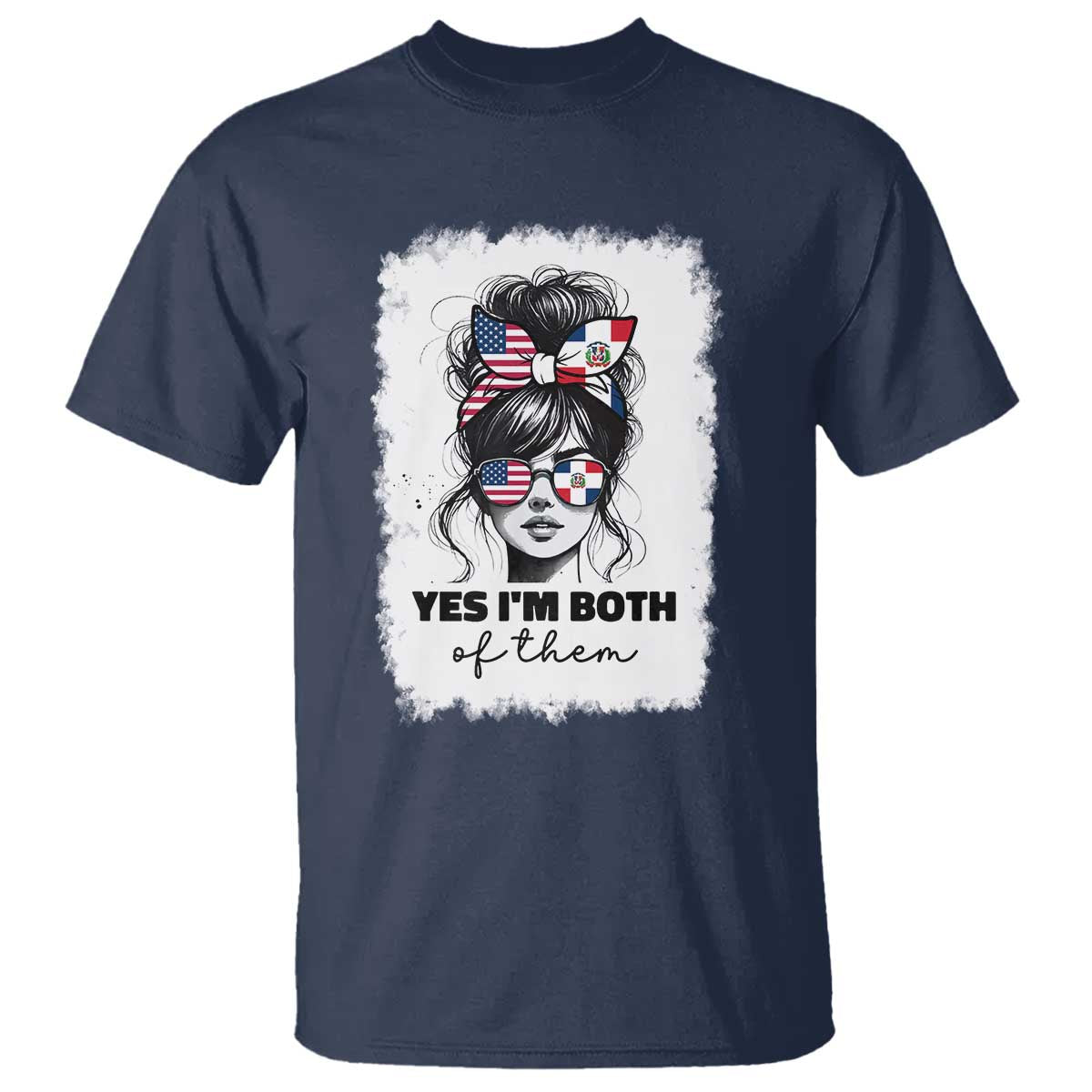Dominican American Woman T Shirt Yes Im Both Of Them