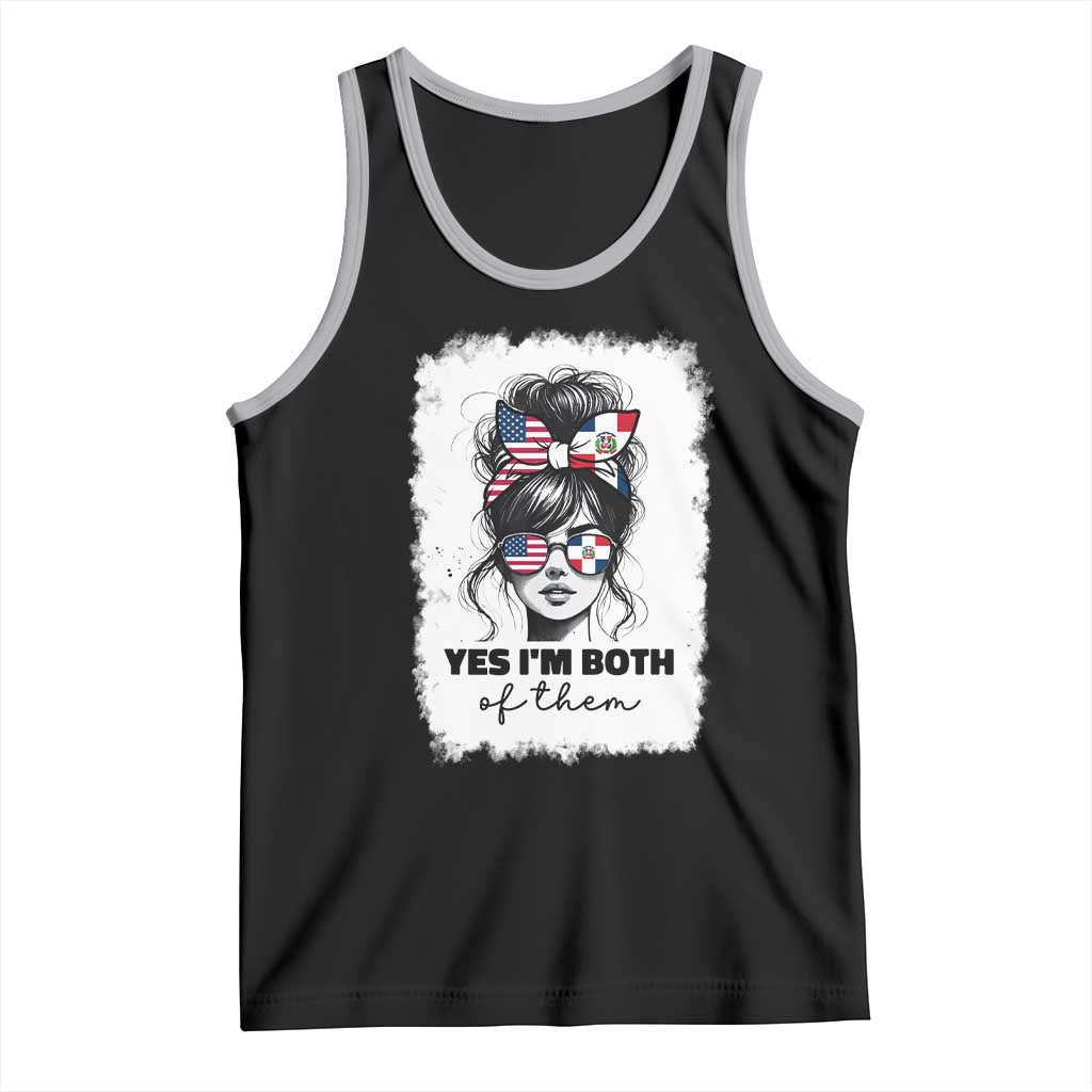 Dominican American Woman Tank Top Yes Im Both Of Them