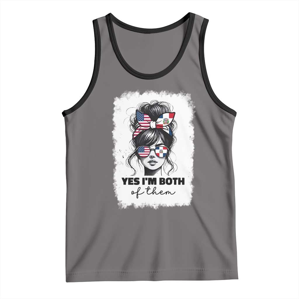 Dominican American Woman Tank Top Yes Im Both Of Them