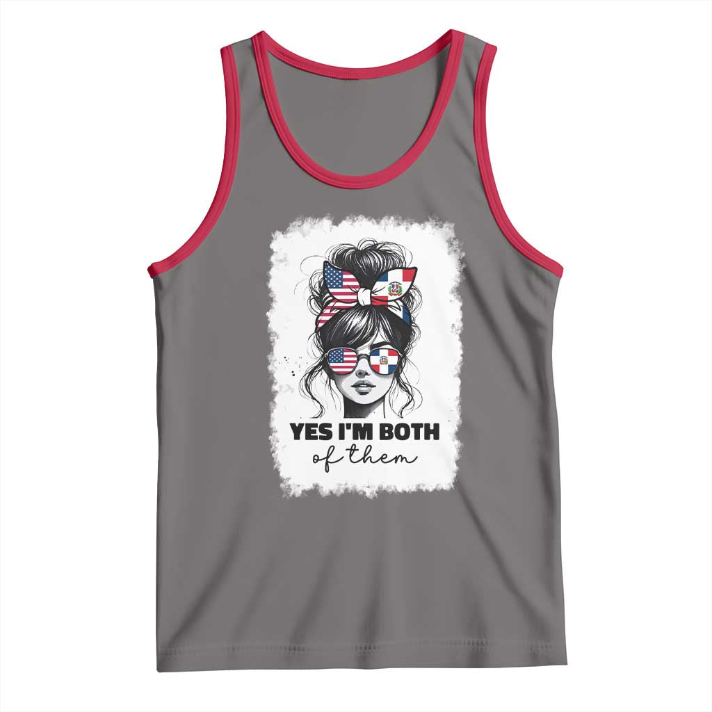 Dominican American Woman Tank Top Yes Im Both Of Them