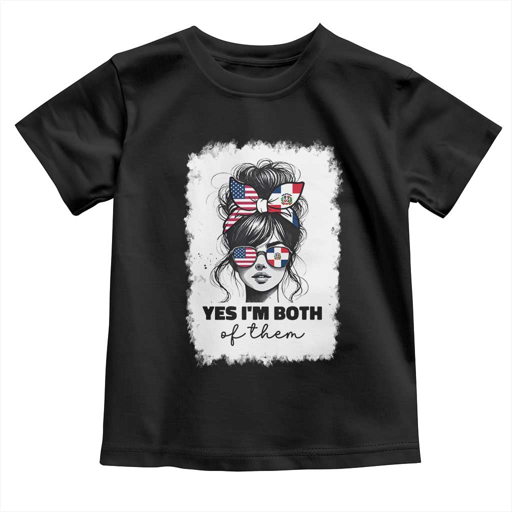 Dominican American Woman Toddler T Shirt Yes Im Both Of Them