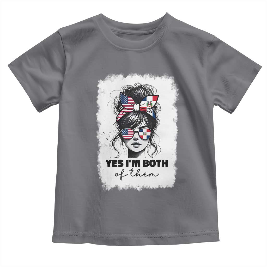 Dominican American Woman Toddler T Shirt Yes Im Both Of Them
