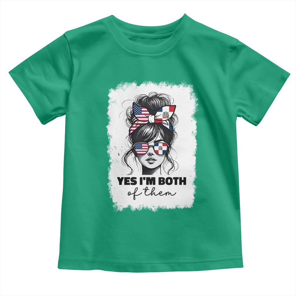 Dominican American Woman Toddler T Shirt Yes Im Both Of Them