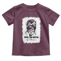 Dominican American Woman Toddler T Shirt Yes Im Both Of Them