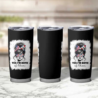 Dominican American Woman Tumbler Cup Yes Im Both Of Them