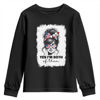 Dominican American Woman Youth Sweatshirt Yes Im Both Of Them