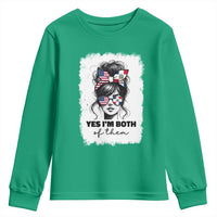 Dominican American Woman Youth Sweatshirt Yes Im Both Of Them
