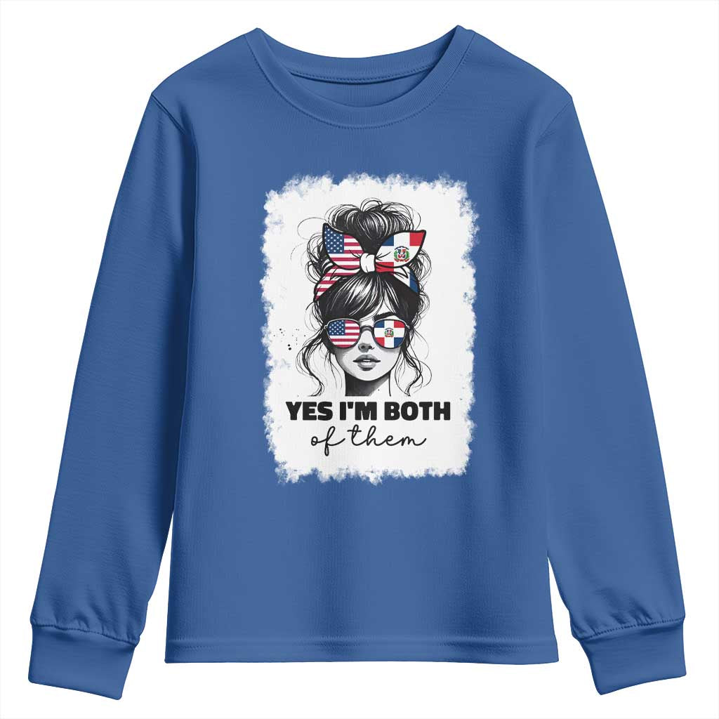 Dominican American Woman Youth Sweatshirt Yes Im Both Of Them