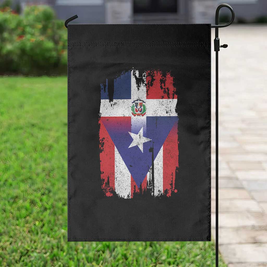 Dominican Puerto Rican Flag Garden Flag Mixed Heritage Pride