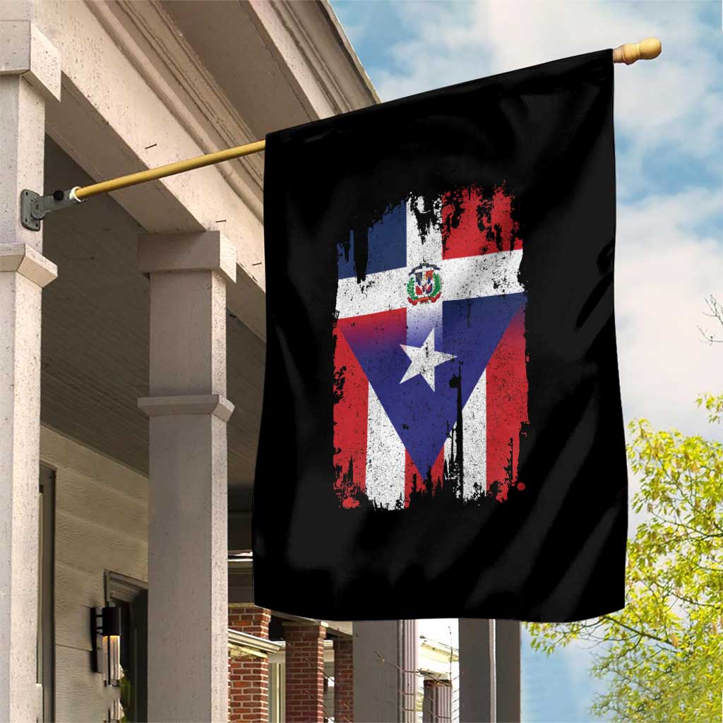 Dominican Puerto Rican Flag Garden Flag Mixed Heritage Pride