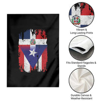 Dominican Puerto Rican Flag Garden Flag Mixed Heritage Pride
