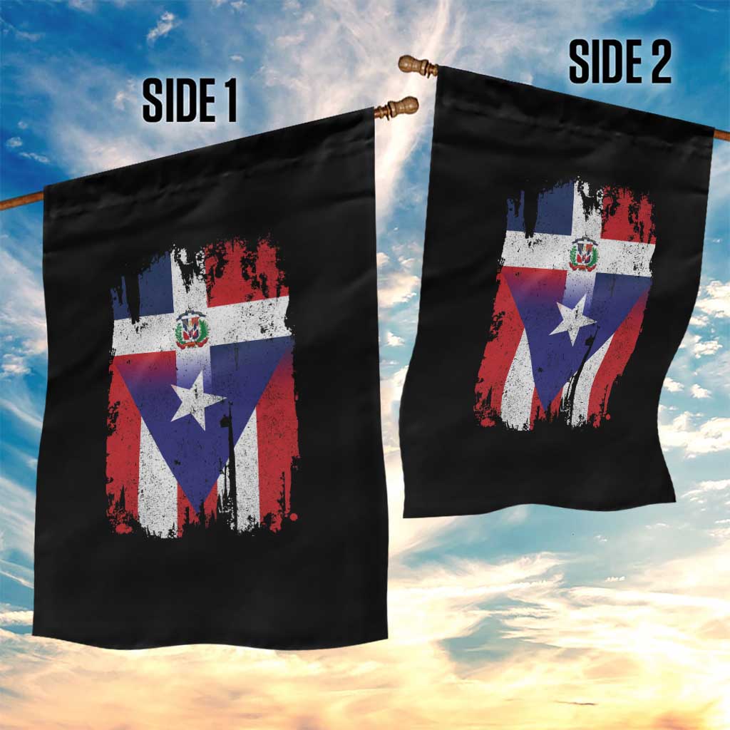Dominican Puerto Rican Flag Garden Flag Mixed Heritage Pride