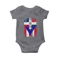 Dominican Puerto Rican Flag Baby Onesie Mixed Heritage Pride