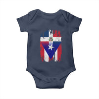 Dominican Puerto Rican Flag Baby Onesie Mixed Heritage Pride