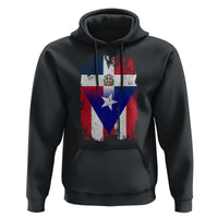 Dominican Puerto Rican Flag Hoodie Mixed Heritage Pride