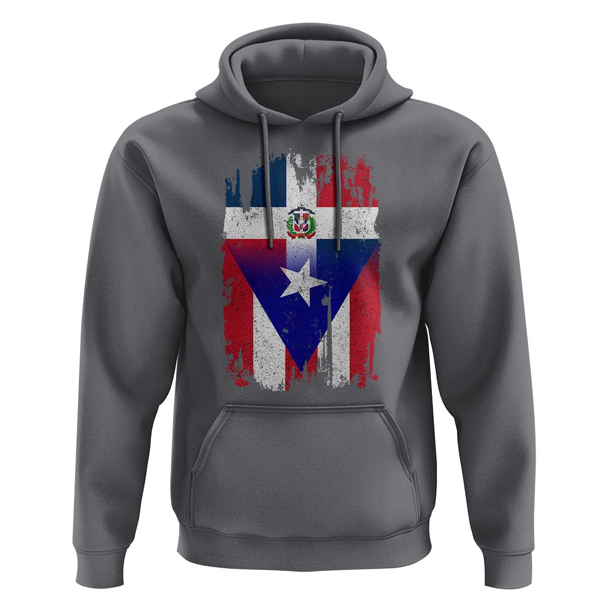 Dominican Puerto Rican Flag Hoodie Mixed Heritage Pride