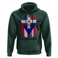 Dominican Puerto Rican Flag Hoodie Mixed Heritage Pride